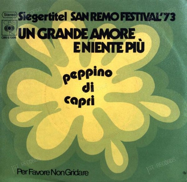 Peppino Di Capri - Un Grande Amore E Niente Più 7in (VG+/VG+)