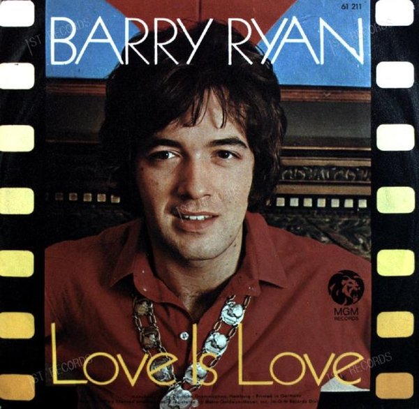 Barry Ryan With The Majority - Love Is Love GER 7in 1969 (VG/VG)