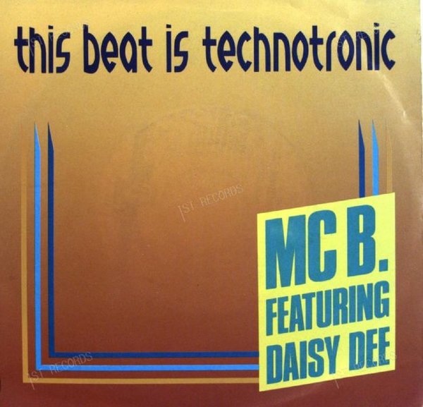 MC B. Featuring Daisy Dee - This Beat Is Technotronic 7in (VG+/VG+)
