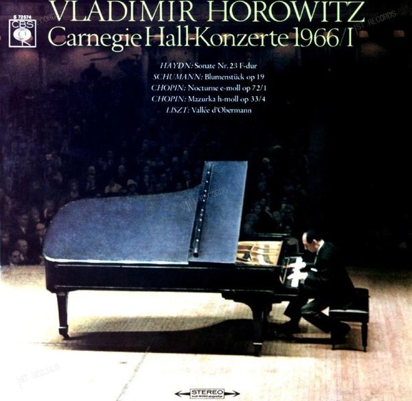 Vladimir Horowitz - Vladimir Horowitz In Der Carnegie Hall 1966/I LP (VG/VG+)