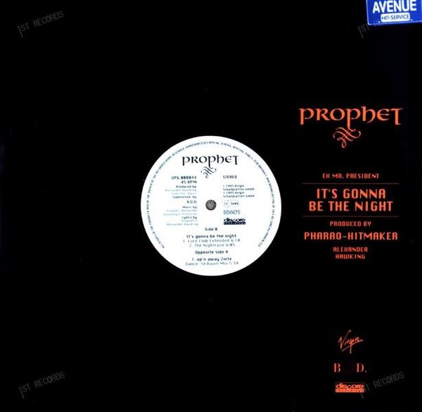 Prophet - It's Gonna Be The Night Maxi (VG+/VG+)
