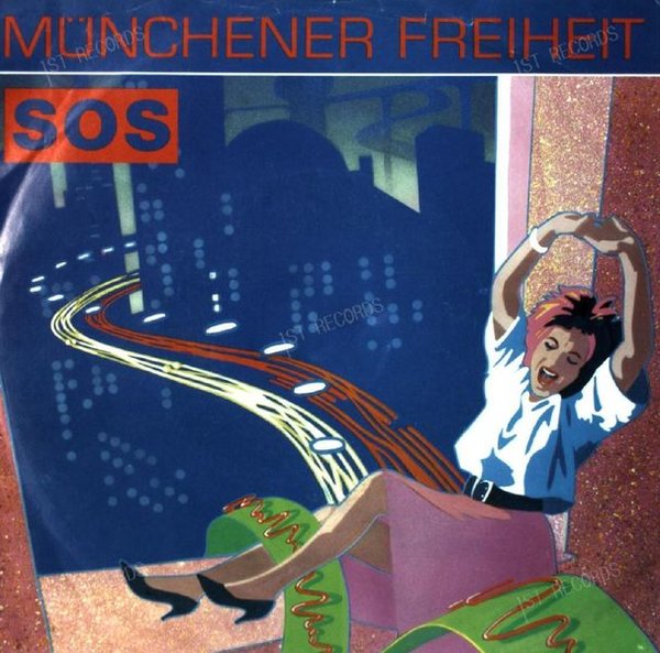 Münchener Freiheit - SOS 7in (VG/VG)