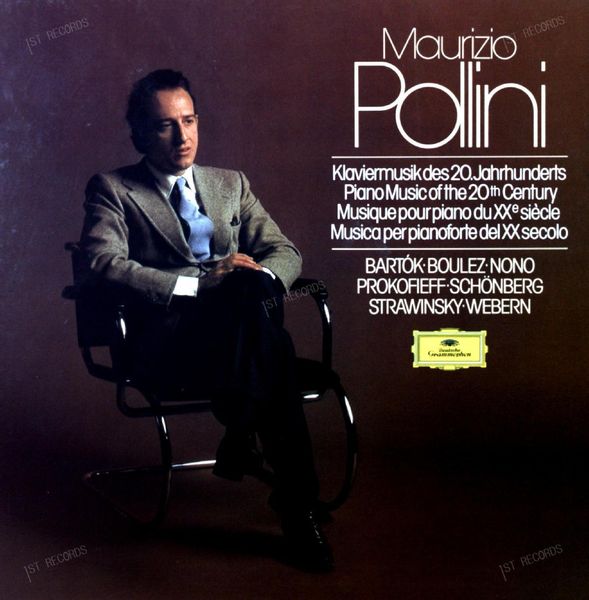 Maurizio Pollini - Klaviermusik Des 20. Jahrhunderts GER 5LP 1988 BOX (NM/VG+)