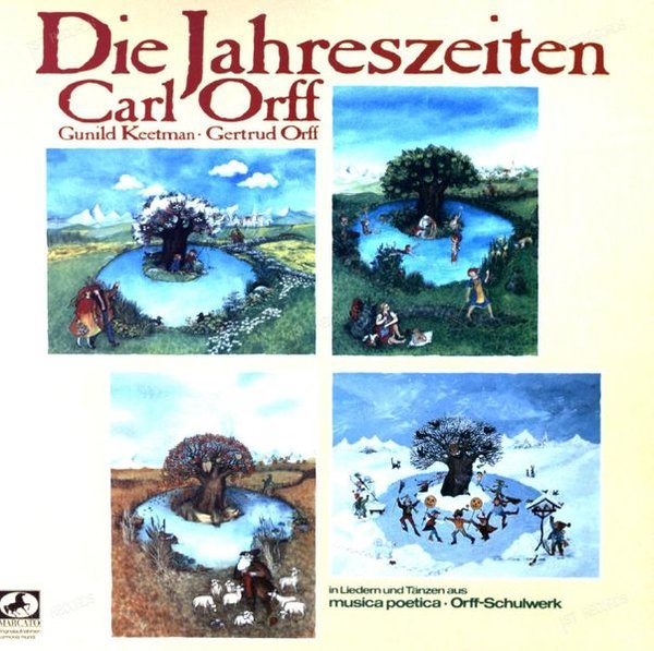 Carl Orff - Die Jahreszeiten (In Liedern Und Tänzen Aus Musica Poetica) LP (VG/VG)
