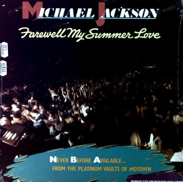 Michael Jackson - Farewell My Summer Love LP + Poster (VG+/VG+)
