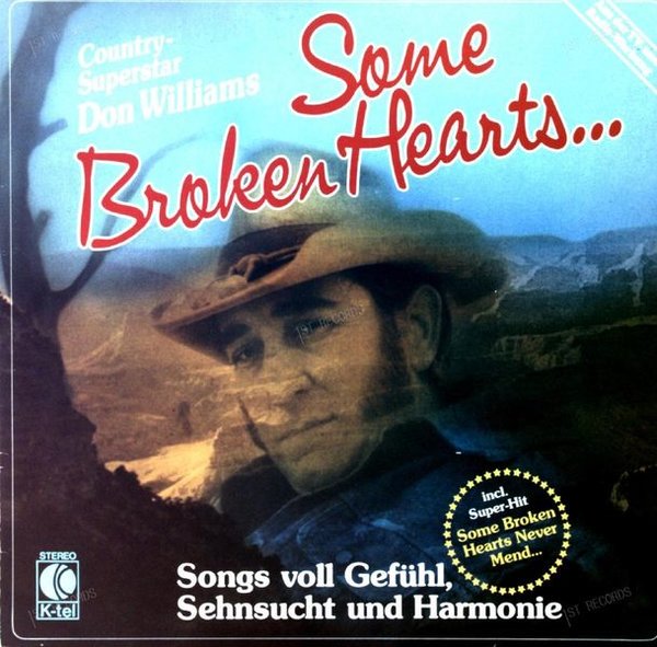 Don Williams - Some Broken Hearts... LP 1981 (VG/VG)