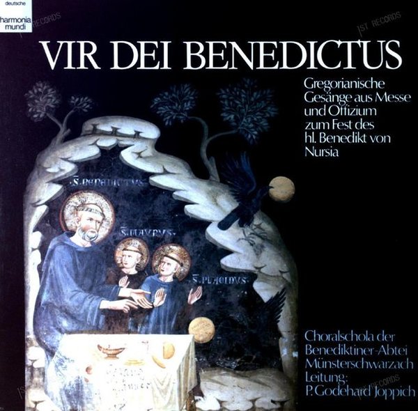 Benediktinerabtei Münsterschwarzach - Vir Dei Benedictus Gregorian LP (VG/VG)
