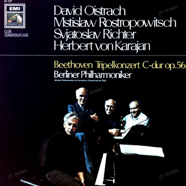 Oistrach, Rostropowitsch, Richter, Beethoven - Tripelkonzert C-dur Op 56 LP (VG/VG)