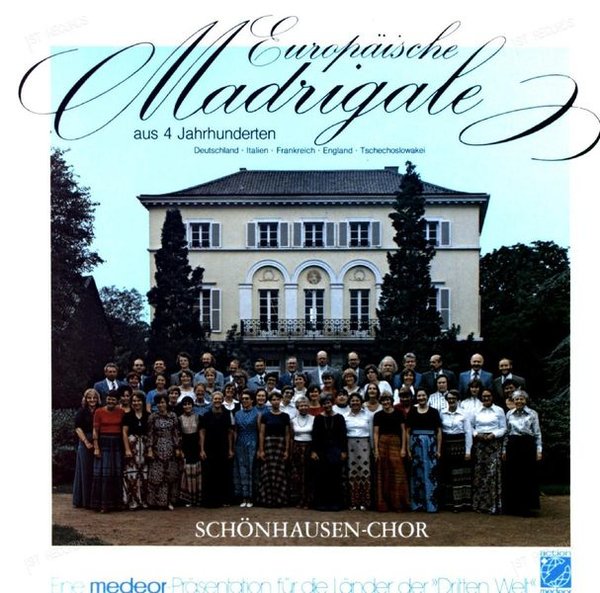 Schönhausen-Chor - Europäische Madrigale Aus 4 Jahrhunderten LP (VG+/VG+)
