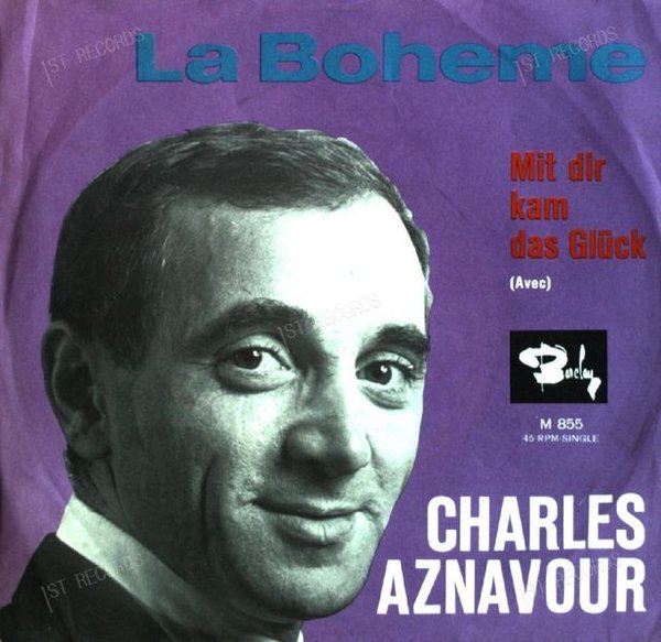 Charles Aznavour - La Bohême 7in (VG/VG)