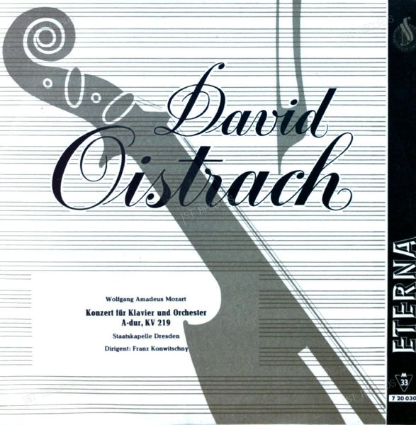 Oistrach, Mozart - Konzert Für Violine Und Orchester A-dur, KV 219 Maxi (VG/VG)