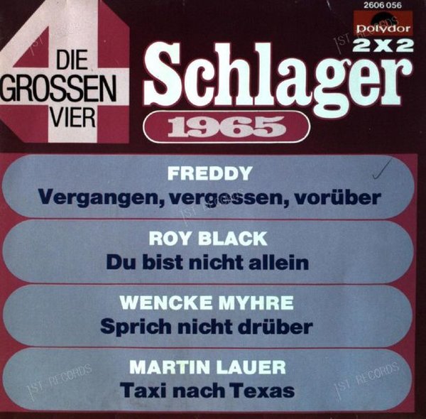 Various - Die Grossen Vier - Schlager 1965 2x7in (VG/VG)