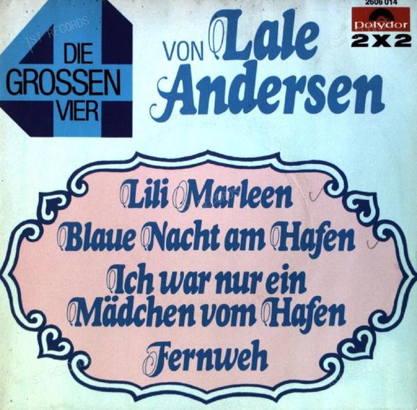 Lale Andersen - Die Grossen Vier Von Lale Andersen 2x7in (VG/VG)
