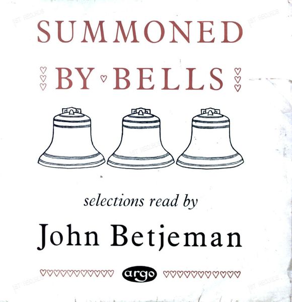 John Betjeman - Summoned By Bells UK LP 1961 (F/G) rare vinyl
