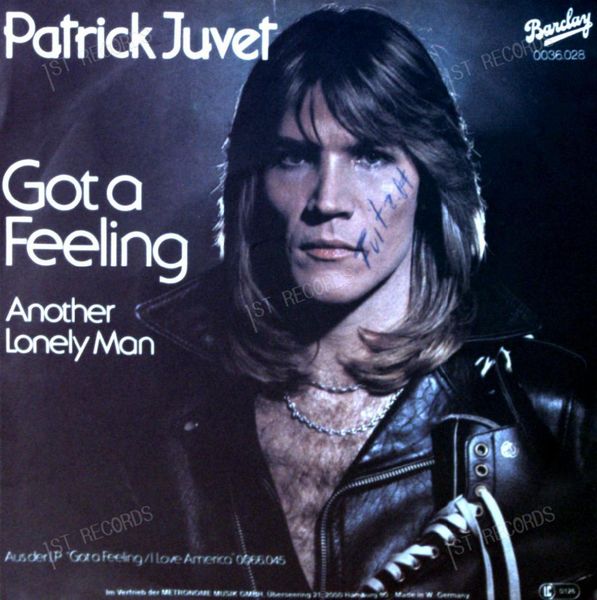 Patrick Juvet - Got A Feeling 7in 1978 (VG/VG)