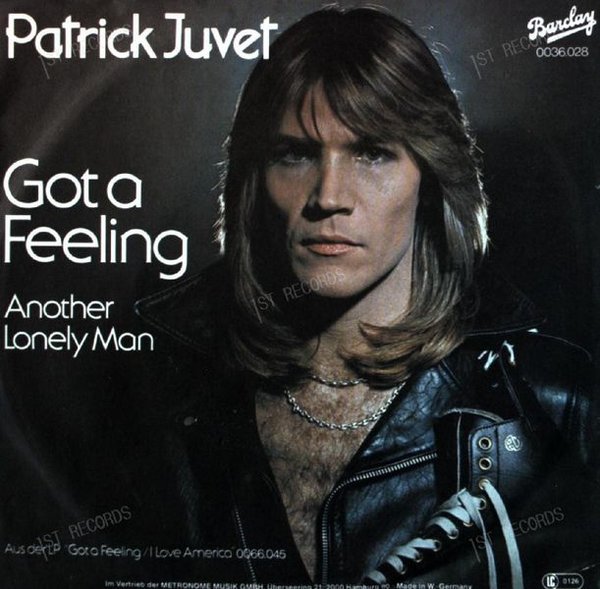 Patrick Juvet - Got A Feeling 7in (VG/VG)