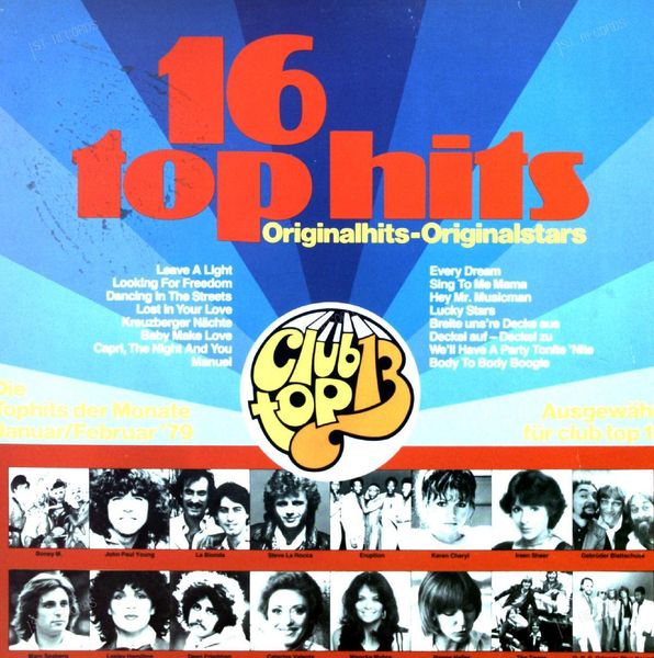 Various - 16 Top Hits - Tophits Der Monate Januar/Februar '79 LP (VG/VG)