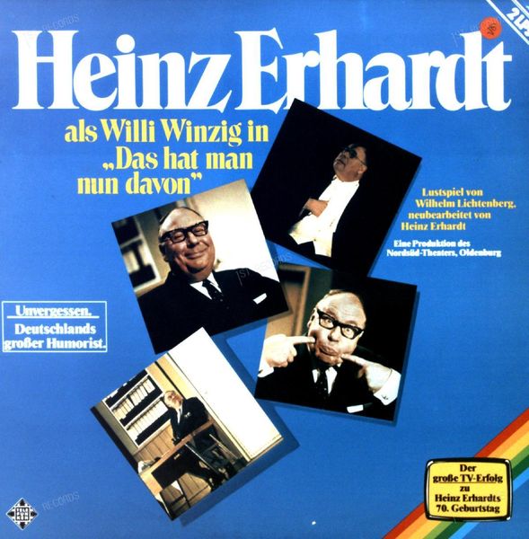 Heinz Erhardt - Das Hat Man Nun Davon 2LP (VG+/VG+)