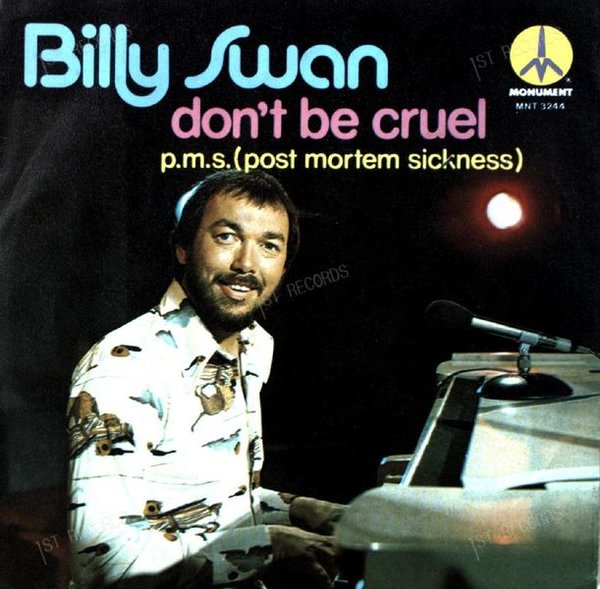 Billy Swan - Don't Be Cruel / P.M.S. (Post Mortem Sickness) 7in 1975 (VG/VG)