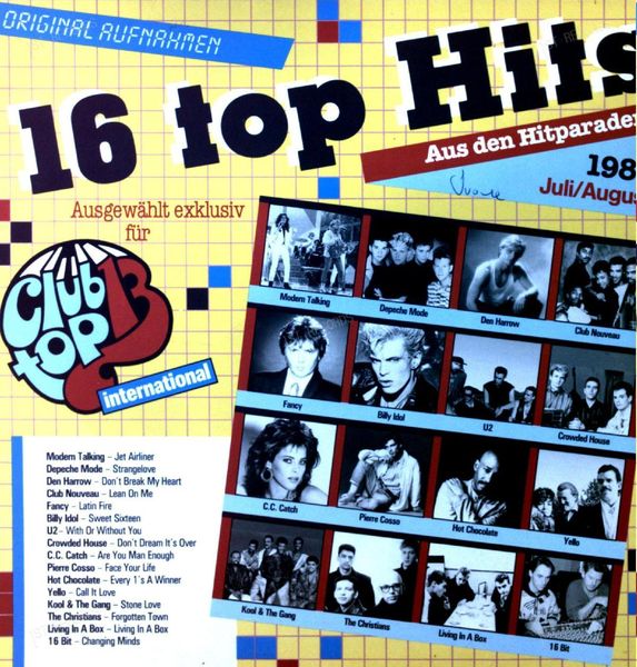 Various - 16 Top Hits - Juli/August 1987 LP (VG/VG)