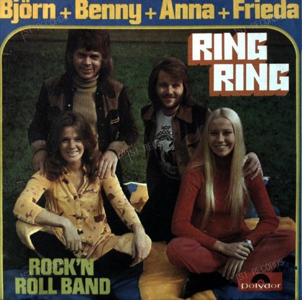 Bjorn And Benny Anna And Frieda - Ring Ring / Rock'n Roll Band 7in (VG+/VG+)