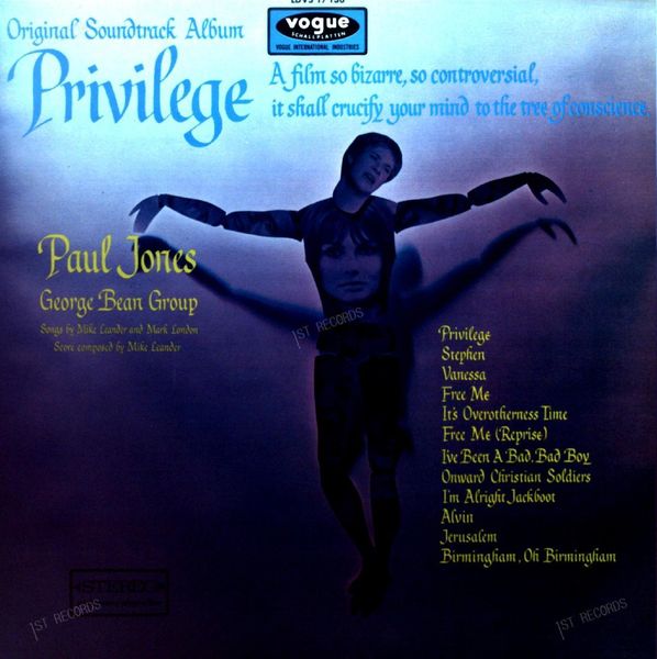 The Mike Leander Orchestra - Privilege (Original Soundtrack Album) LP (VG+/VG+)