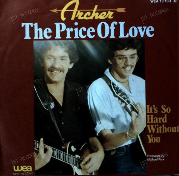 Archer - The Price Of Love 7in (VG/VG)