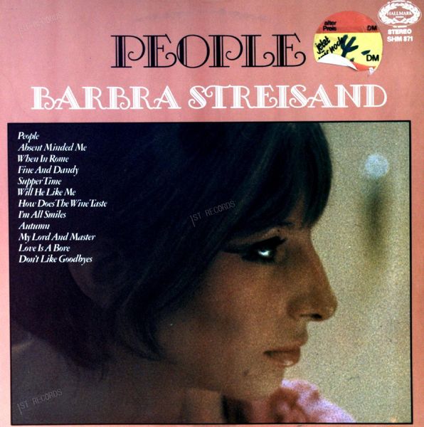 Barbra Streisand - People LP 1964 (VG/VG)
