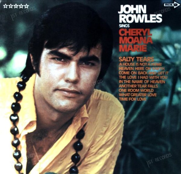 John Rowles - Cheryl Moana Marie LP (VG/VG)
