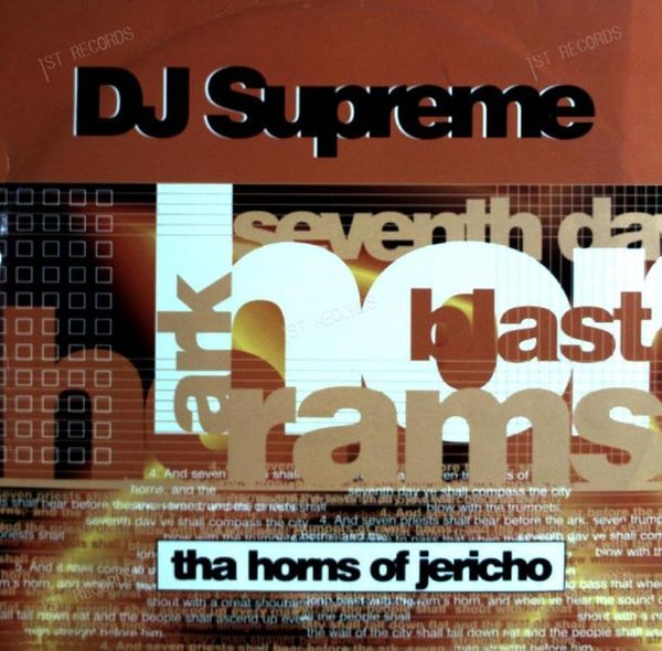 DJ Supreme - Tha Horns Of Jericho Maxi (VG/VG)