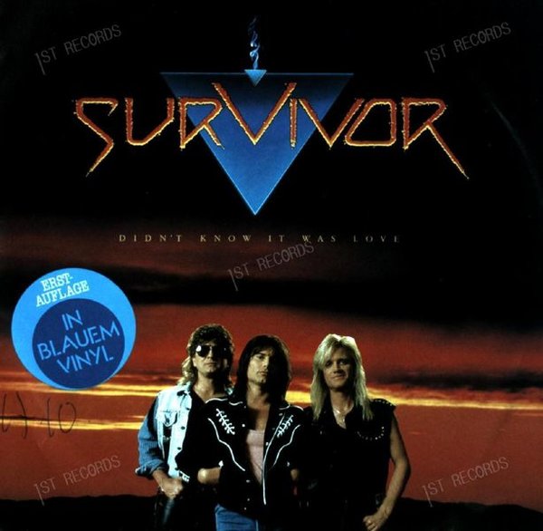 Survivor - Didn't Know It Was Love 7in Coloured Vinyl 1988 (VG/VG)
