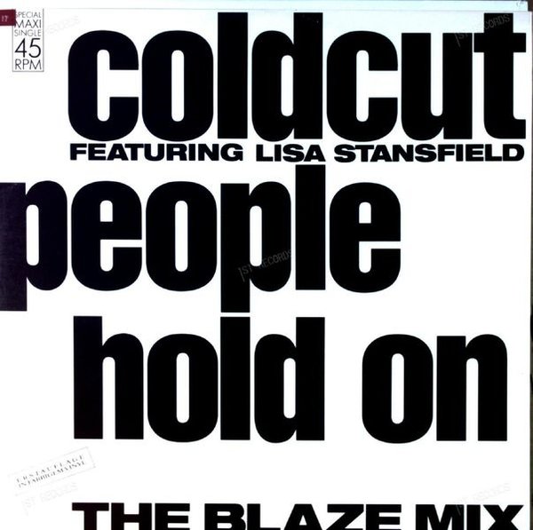 Coldcut - Lisa Stansfield - People Hold On Blaze Mix Maxi Coloured Vinyl (VG+/VG+)
