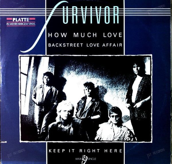 Survivor - How Much Love Maxi Coloured Vinyl (VG/VG)