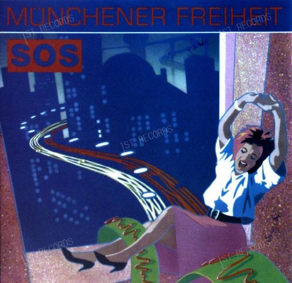 Münchener Freiheit - SOS 7" (VG/VG)