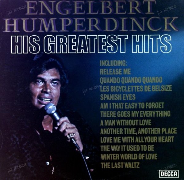 Engelbert Humperdinck - His Greatest Hits LP (VG/VG)
